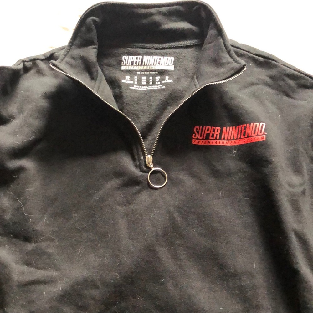 Kids Super Nintendo Quarter Zip-Up